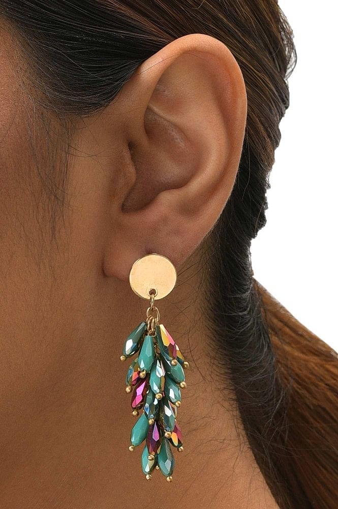 Blue Sapphire Drop Earrings 14k Yellow Gold | Marisa Perry by Douglas  Elliott - Earrings Jewelry Collections
